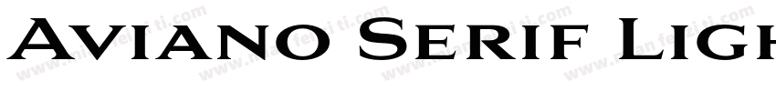 Aviano Serif Light字体转换
